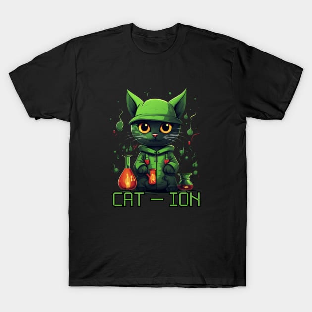 Chemist cat, cation, chemistry, laboratory, kitty in lab T-Shirt by Pattyld